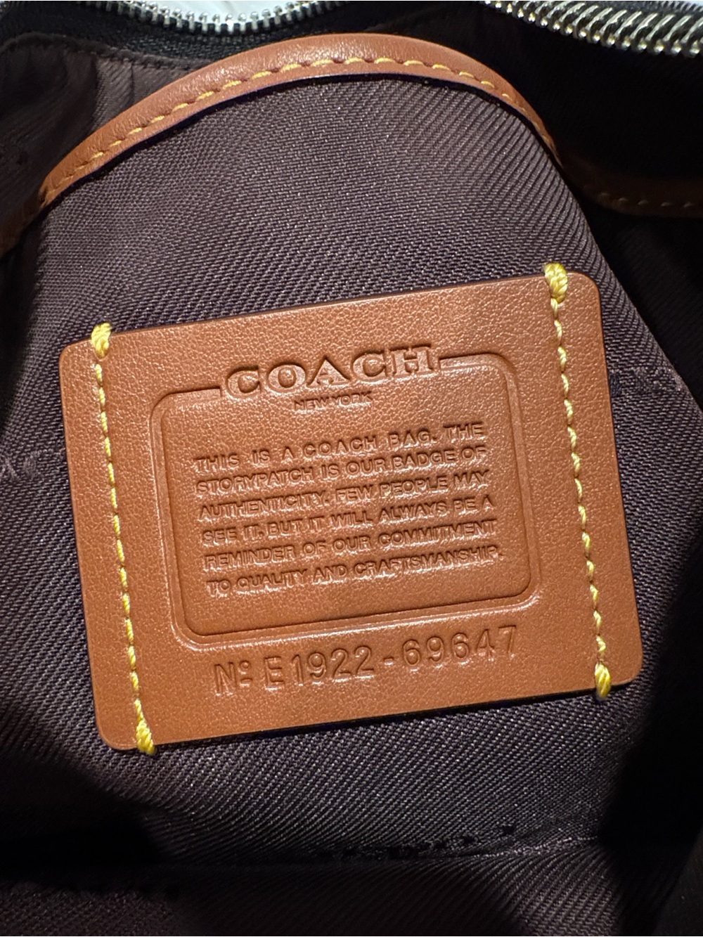 Coach Horse and Carriage Jacquard Sutton Crossbody Bag Pink & Red Center Stripe - Picture 16 of 16